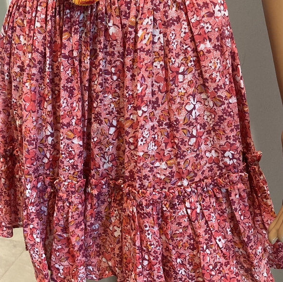 Poupette St. Barth Trina Ruffled Mini Dress Size XS New With Tags - Picture 7 of 16